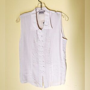 M Sportique Women's White Blouse